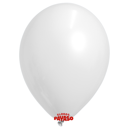 Globos Payaso / Unique 24" White Pastel Balloon