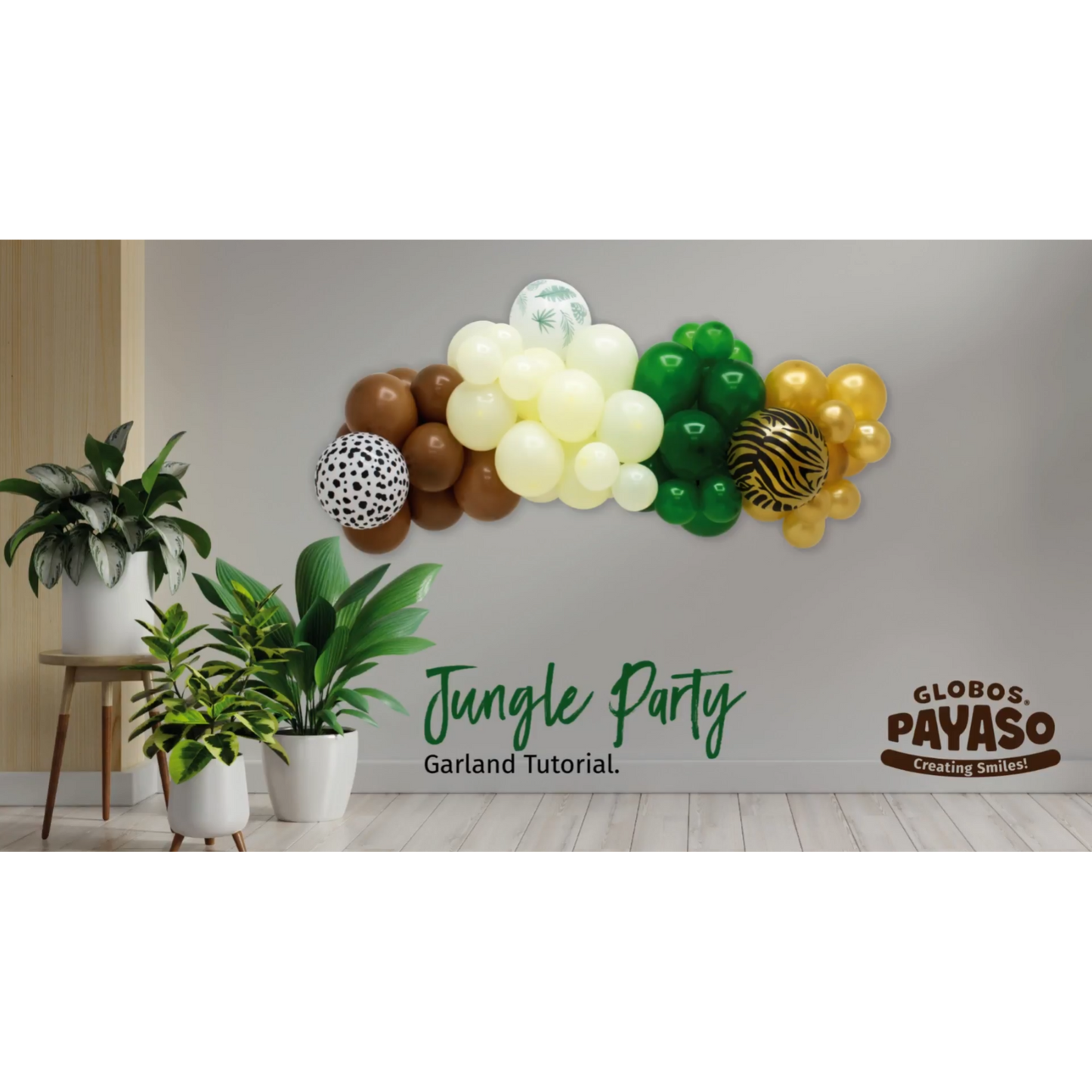 Globos Payaso Garland Jungle Party Kit Balloon