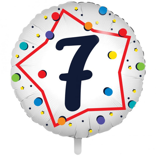Globos Number 7 18" Foil Aluminium Balloon