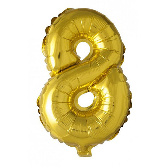 Globos Number 8 Or 16" Foil Aluminium Balloon