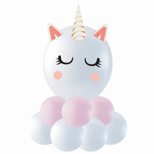 Globos Payaso Unicorn Center Piece Kit Balloon