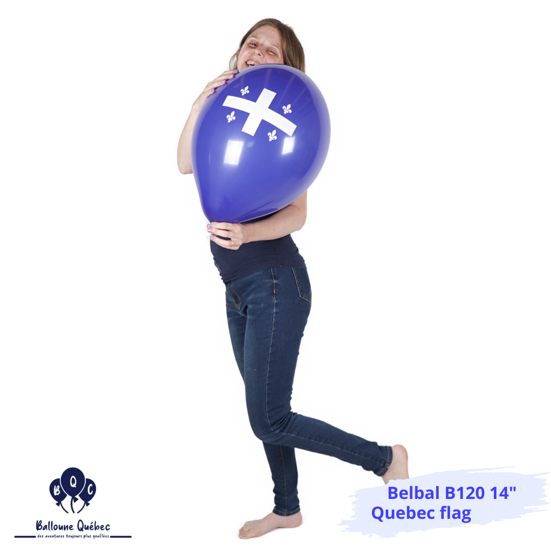 Belbal B120 14" Drapeau du Québec 20 PCS Ballons