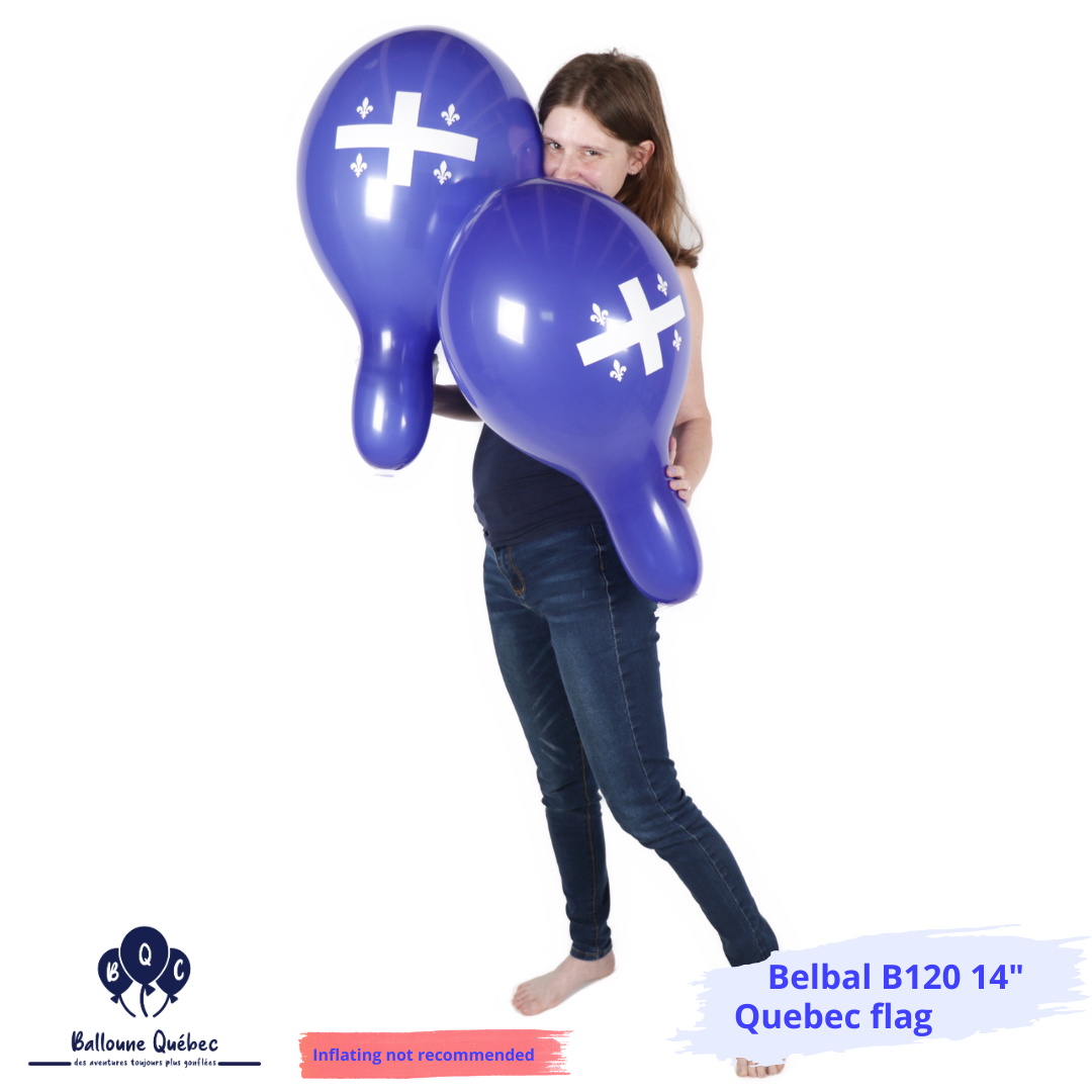 Belbal B120 14" Quebec flags 20 PCS Balloons