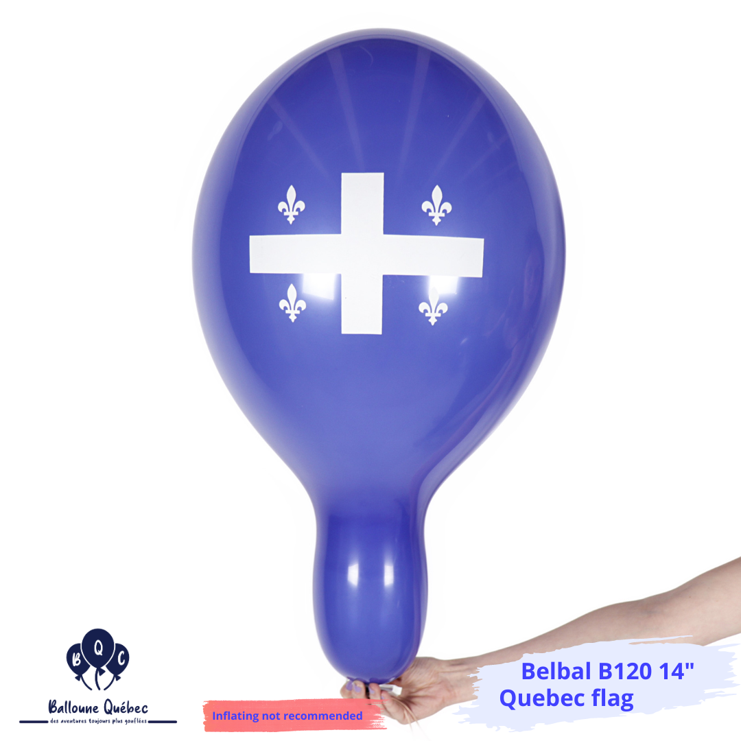 Belbal B120 14" Quebec flags 20 PCS Balloons