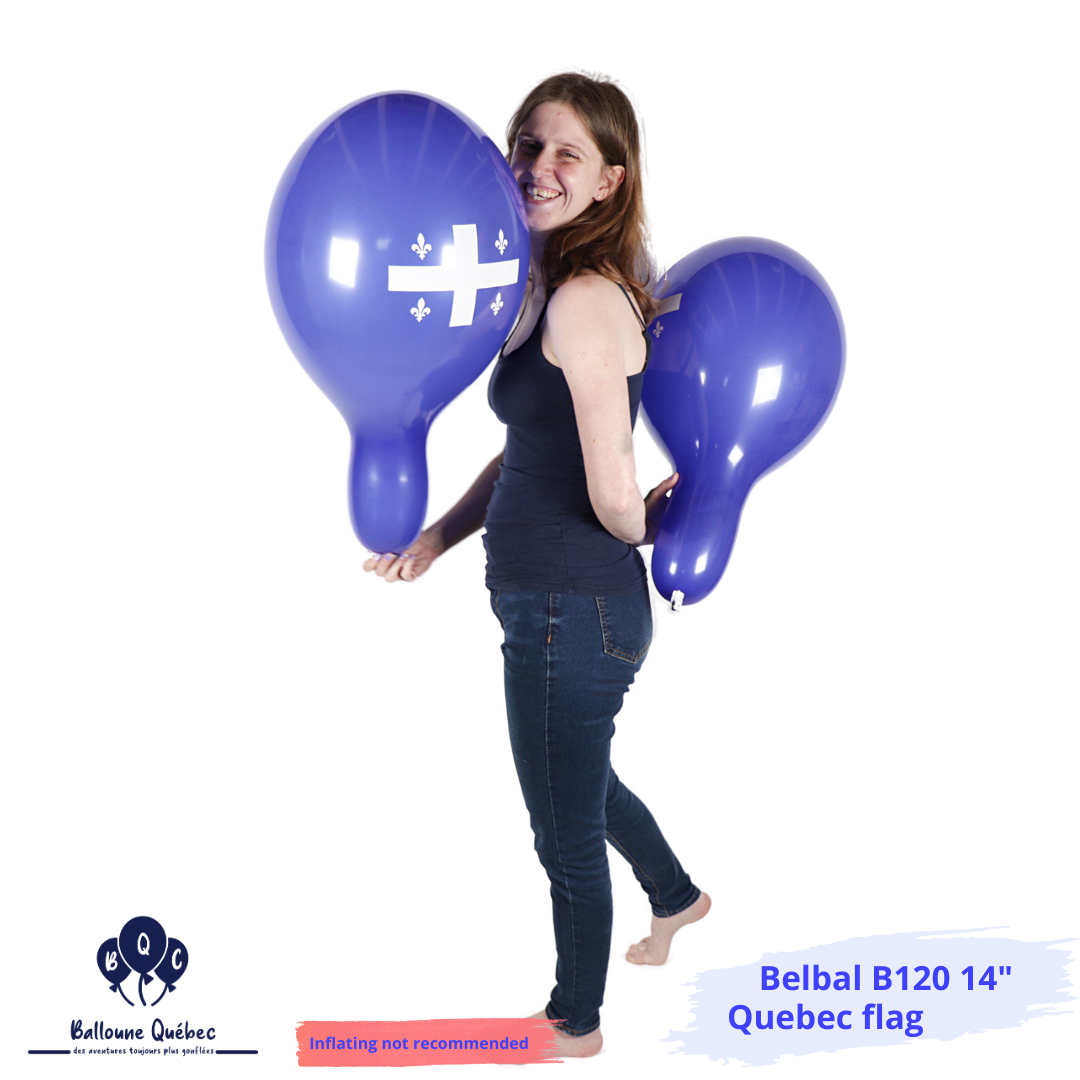 Belbal B120 14" Quebec flags 20 PCS Balloons