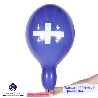 Cattex 14" Premium Drapeau du Québec 20 PCS Ballons