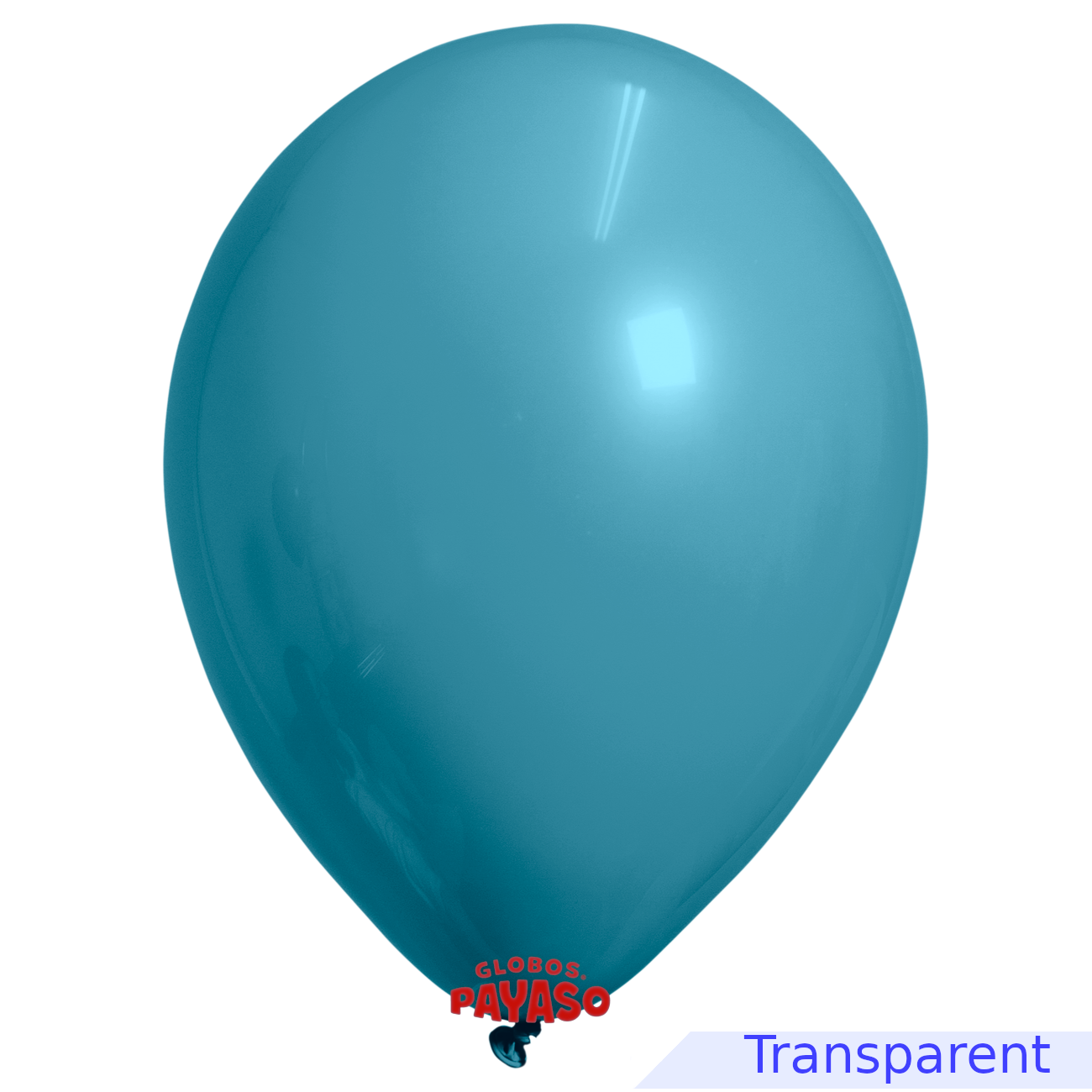 Globos Payaso / Unique 12" Aqua Marine Translucide Décorateur Ballon