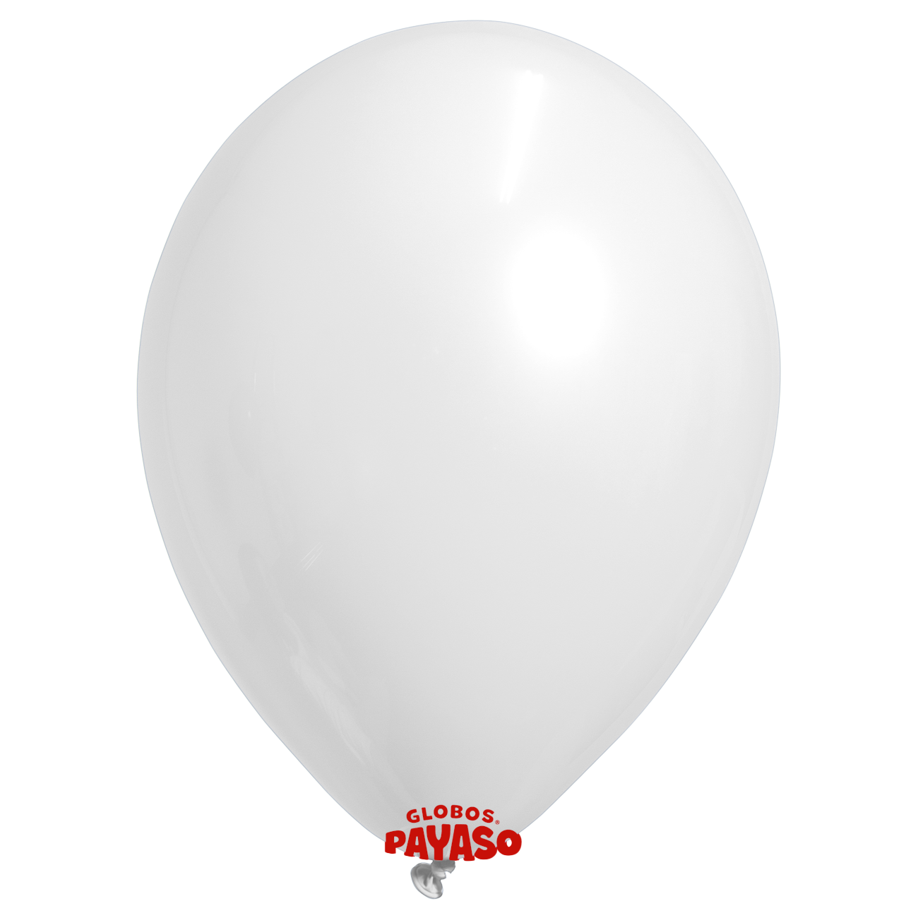 Globos Payaso / Unique 5" White Pastel Balloon