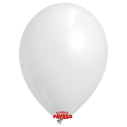 Globos Payaso / Unique 36" White Pastel 6 PCS Per Bag Balloons