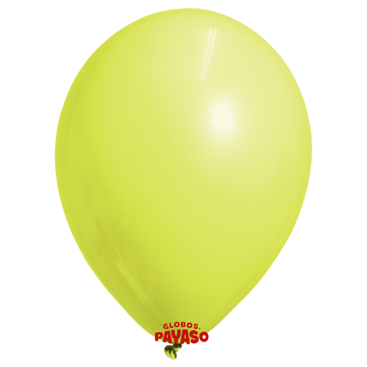 Globos Payaso / Unique 12" Jaune Pastel Balloon
