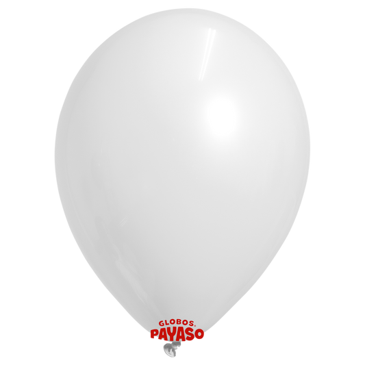 Globos Payaso / Unique 36" White Decorator 6 PCS Per Bag Balloons