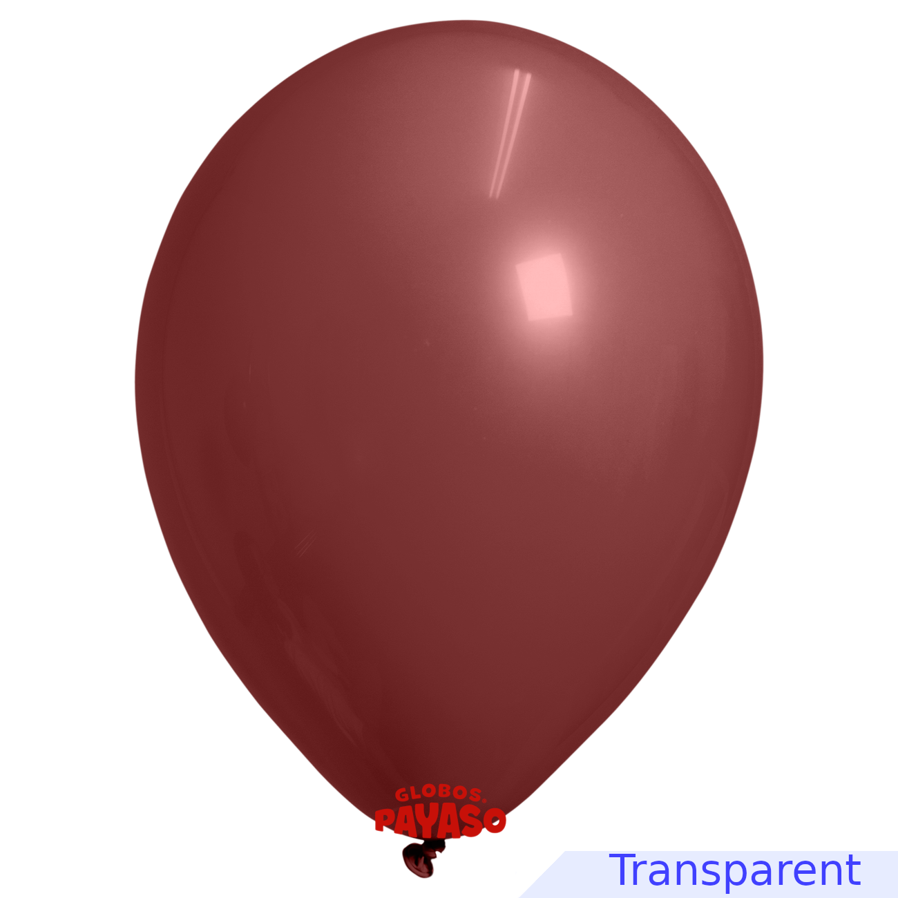 Globos Payaso / Unique 5" Burgundy Translucid Decorator Balloon
