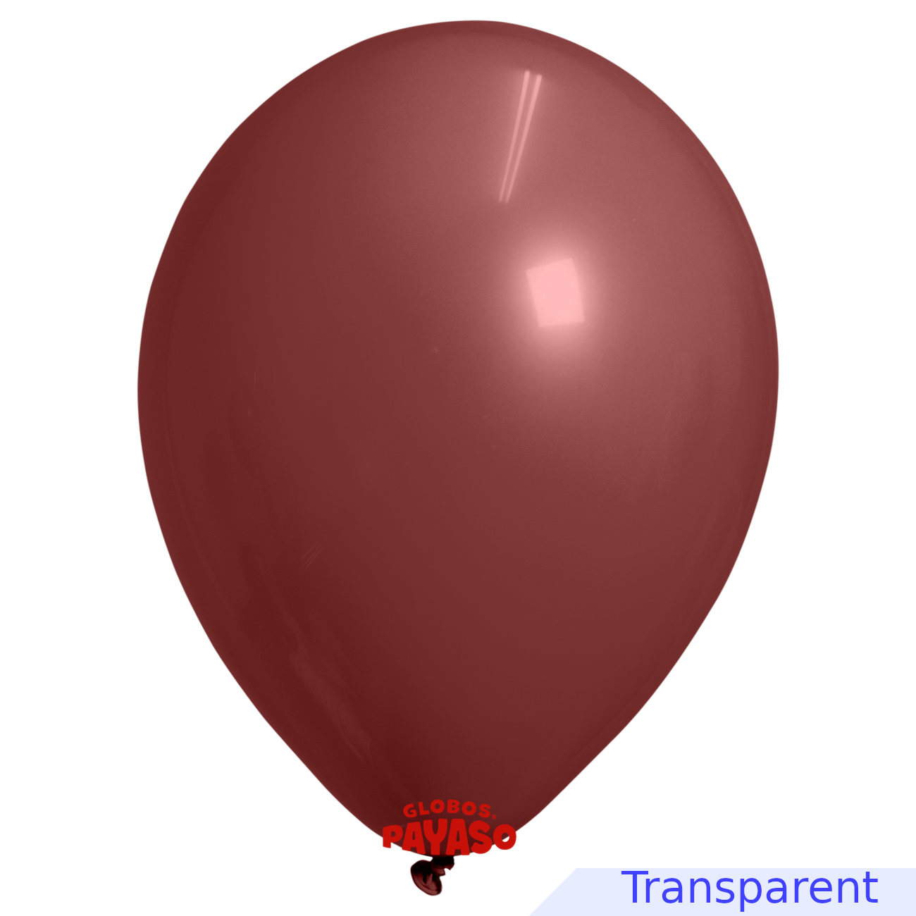 Globos Payaso / Unique 36" Burgundy Translucid Decorator 6 PCS Per Bag Balloons