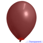 Globos Payaso / Unique 36" Burgundy Translucid Decorator 6 PCS Per Bag Balloons