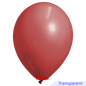 Globos Payaso / Unique 36" Cherry Red Translucid Decorator 1 PCS Balloon