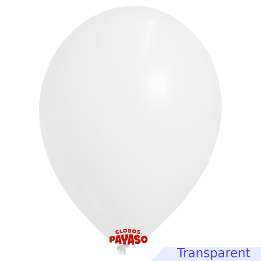 Globos Payaso / Unique 5" Clear Translucid Decorator Balloon