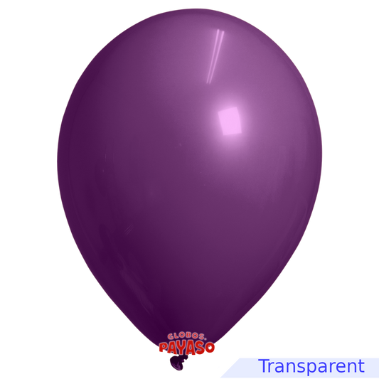 Globos Payaso / Unique 5" Violet Foncé Translucide Décorateur Ballon