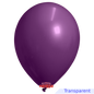 Globos Payaso / Unique 5" Dark Violet Translucid Decorator 100 PCS Balloons