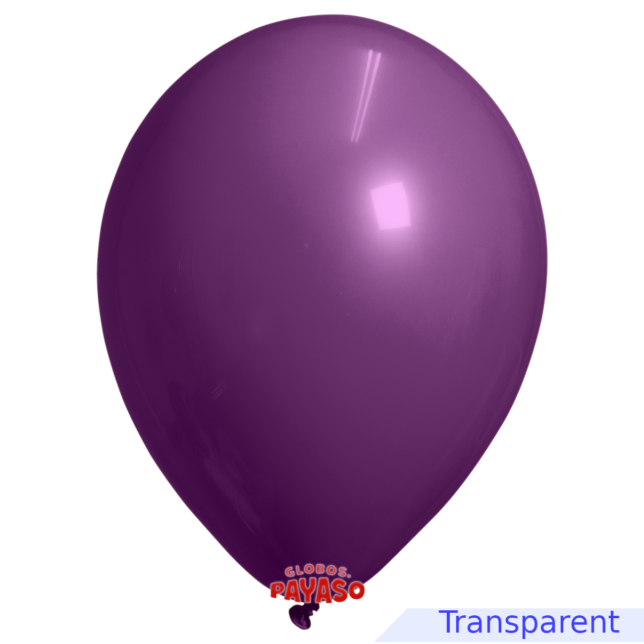 Globos Payaso / Unique 12" Violet Foncé Translucide Décorateur Ballon