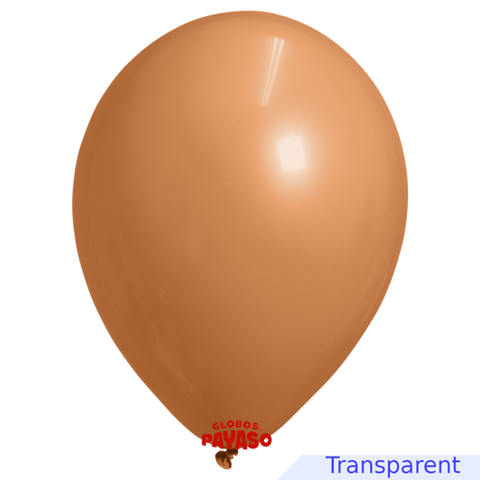 Globos Payaso / Unique 5" Orange Translucid Decorator Balloon