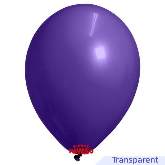 Globos Payaso / Unique 36" Purple Translucid Decorator 6 PCS Per Bag Balloons