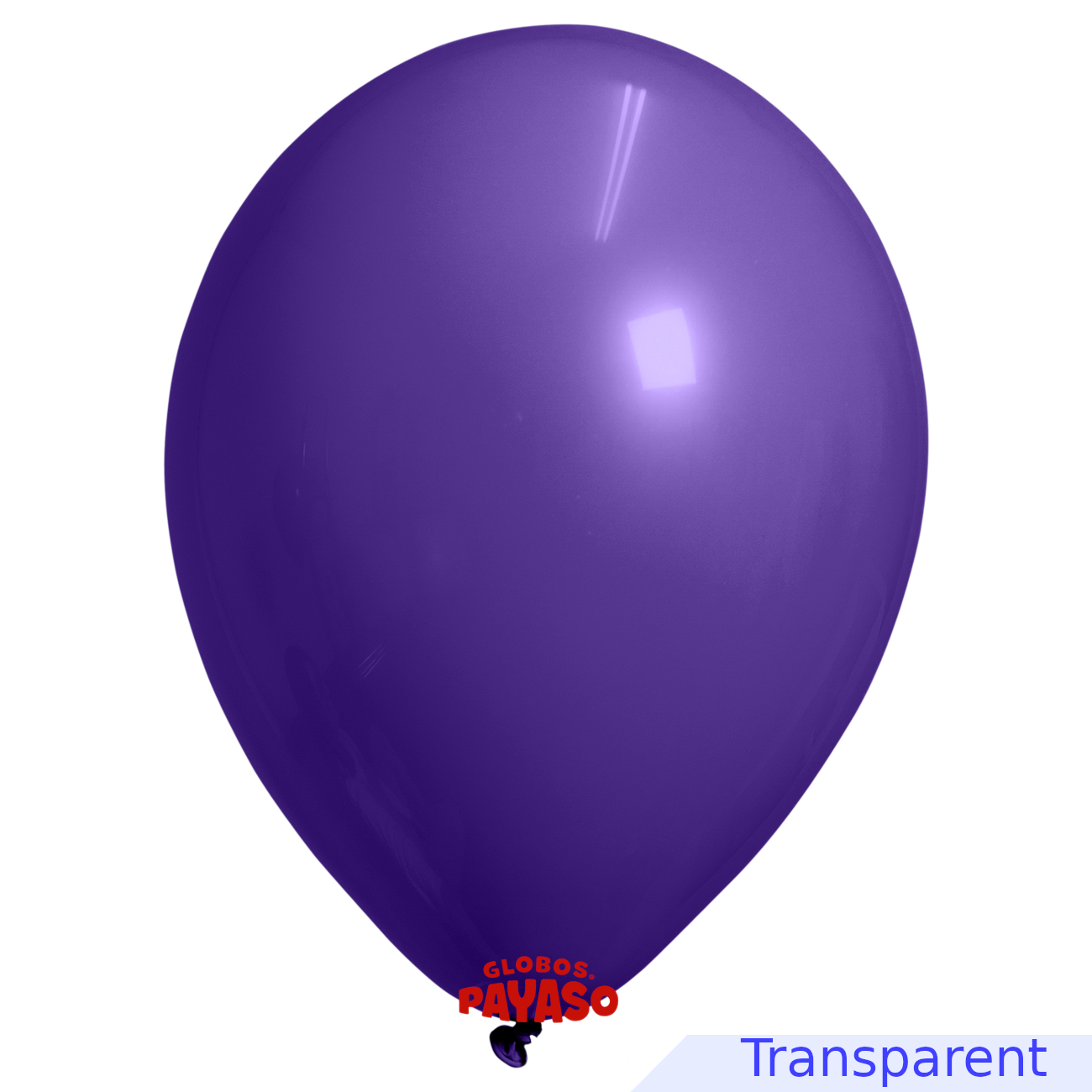 Globos Payaso / Unique 12" Pourpre Translucide Décorateur Ballon