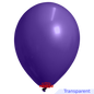 Globos Payaso / Unique 12" Pourpre Translucide Décorateur 25 PCS Ballon