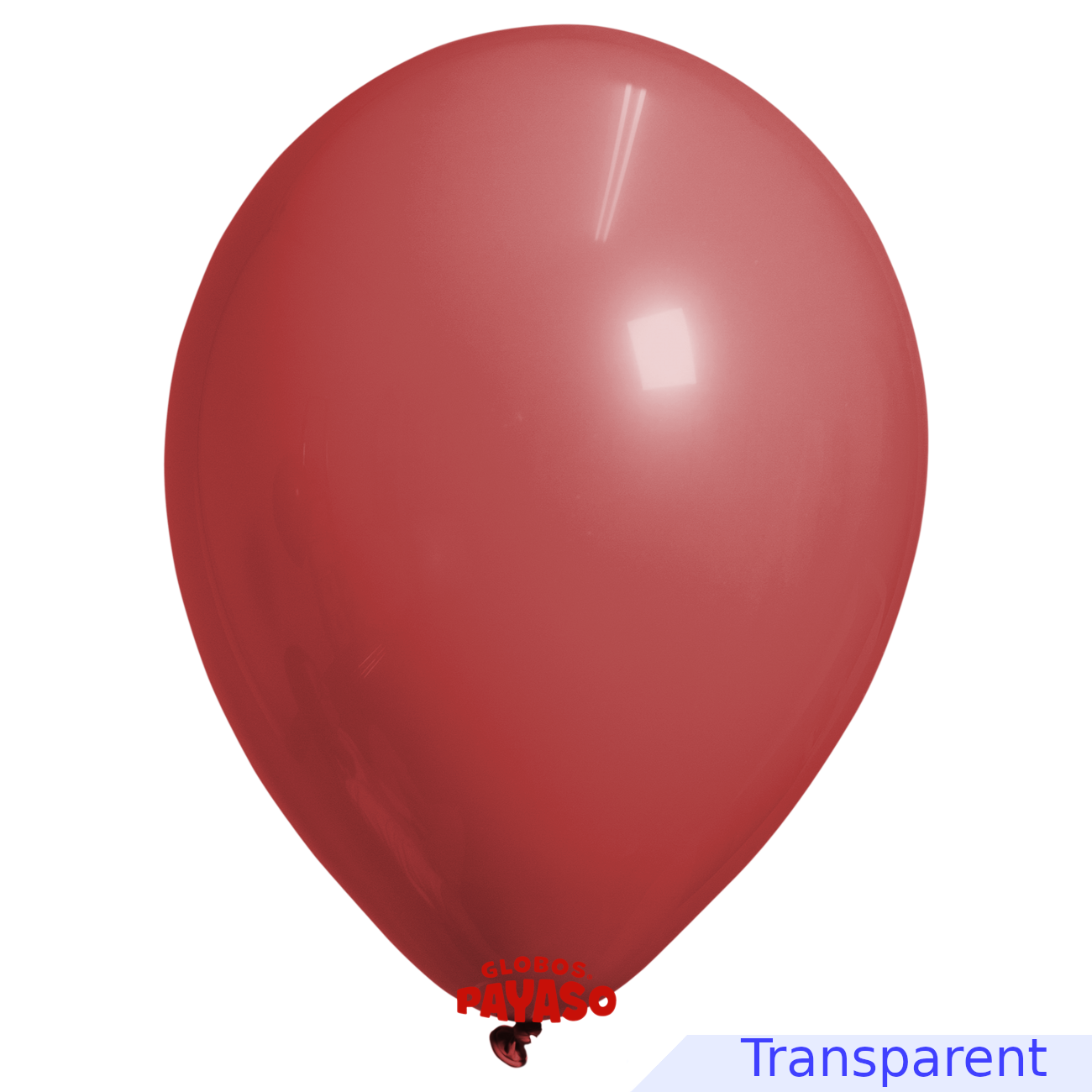 Globos Payaso / Unique 12" Rouge Rubis Translucide Décorateur Ballon
