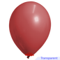 Globos Payaso / Unique 5" Rouge Rubis Translucide Décorateur 100 PCS Ballons