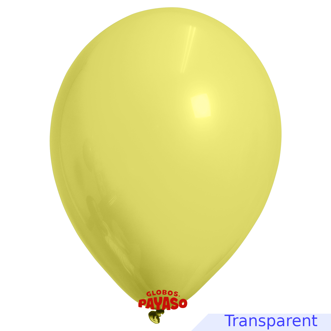 Globos Payaso / Unique 36" Yellow Translucid Decorator 6 PCS Per Bag Balloons