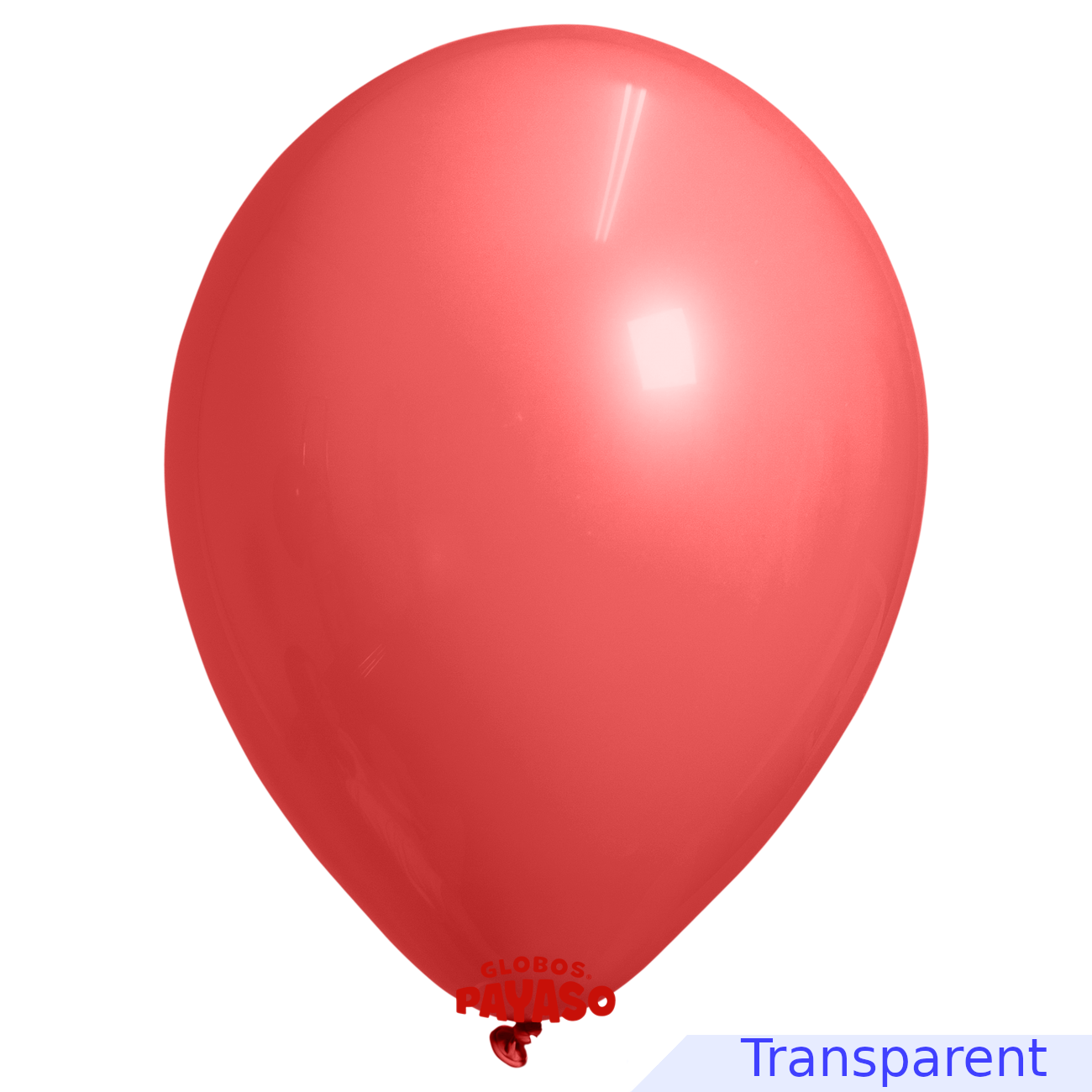 Globos Payaso / Unique 16" Bright Red Translucid Decorator Balloon