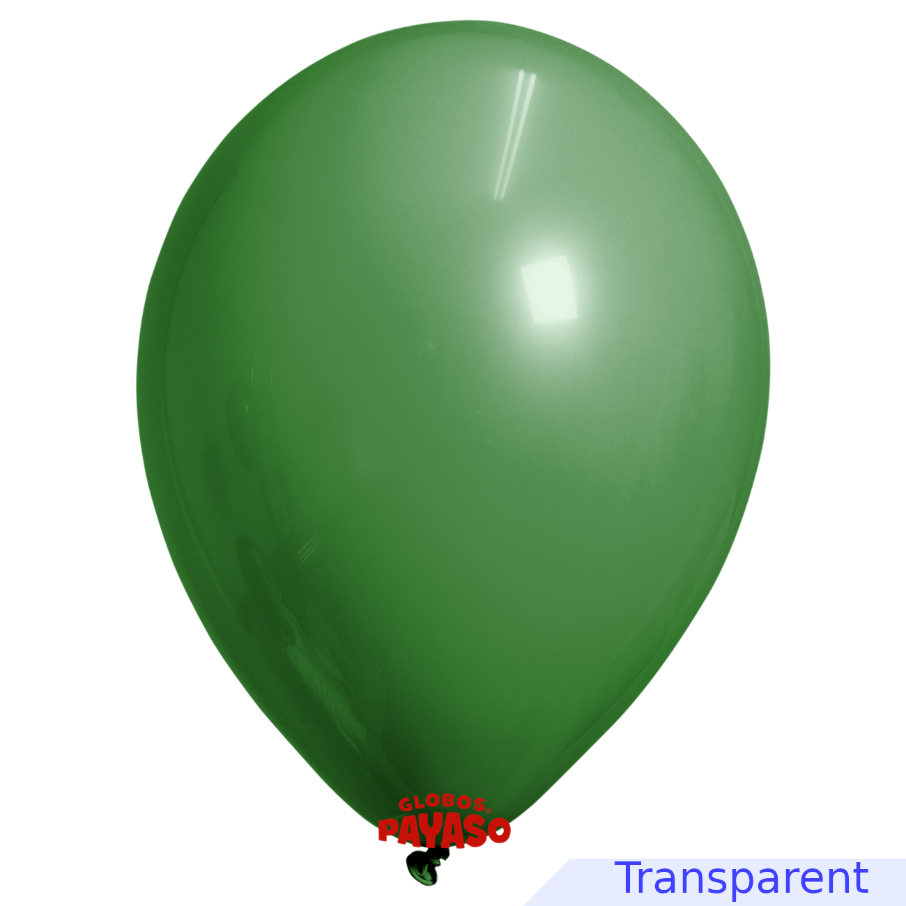 Globos Payaso / Unique 5" Emerald Green Translucid Decorator Balloon