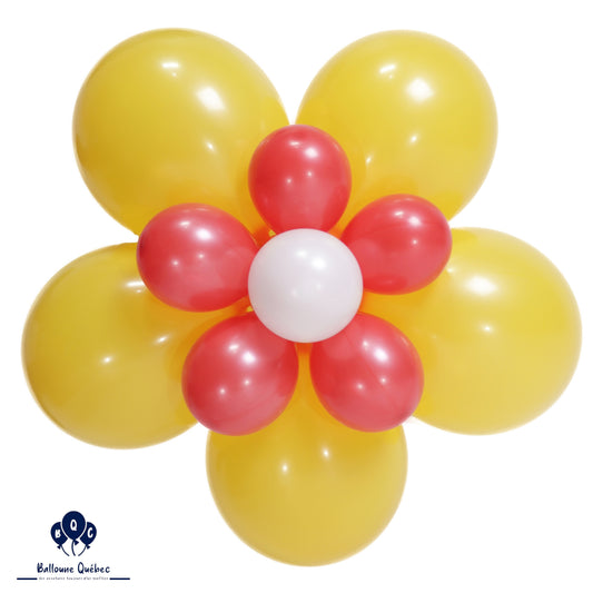 Globos Payaso Flower Yellow Kit Balloon