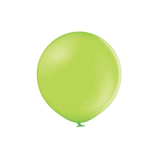 Belbal 24" Apple Green Pastel 1 PCS Per Bag Balloons + 1 Closing Clip