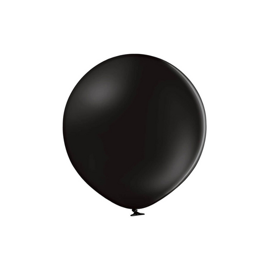 Belbal 24" Black Pastel 1 PCS Per Bag Balloons + 1 Closing Clip