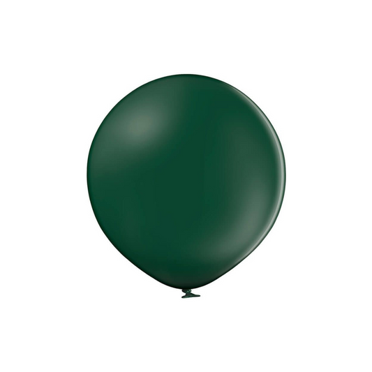 Belbal 24" Dark Green Pastel 1 PCS Per Bag Balloons + 1 Closing Clip