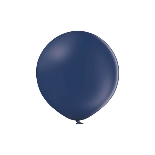 Belbal 24" Marine Blue Pastel 1 PCS Per Bag Balloons + 1 Closing Clip