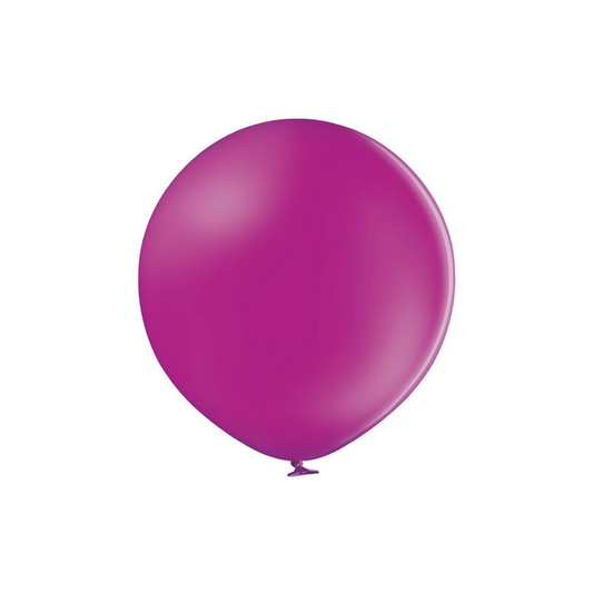 Belbal 24" Grape Violet Pastel 1 PCS Per Bag Balloons + 1 Closing Clip