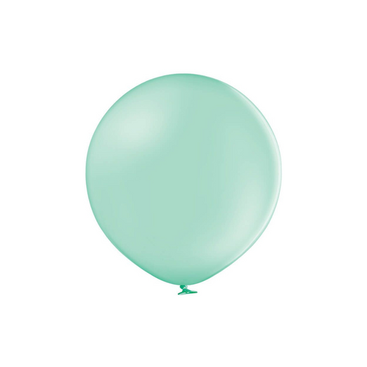 Belbal 24" Light Green Pastel 1 PCS Per Bag Balloons + 1 Closing Clip