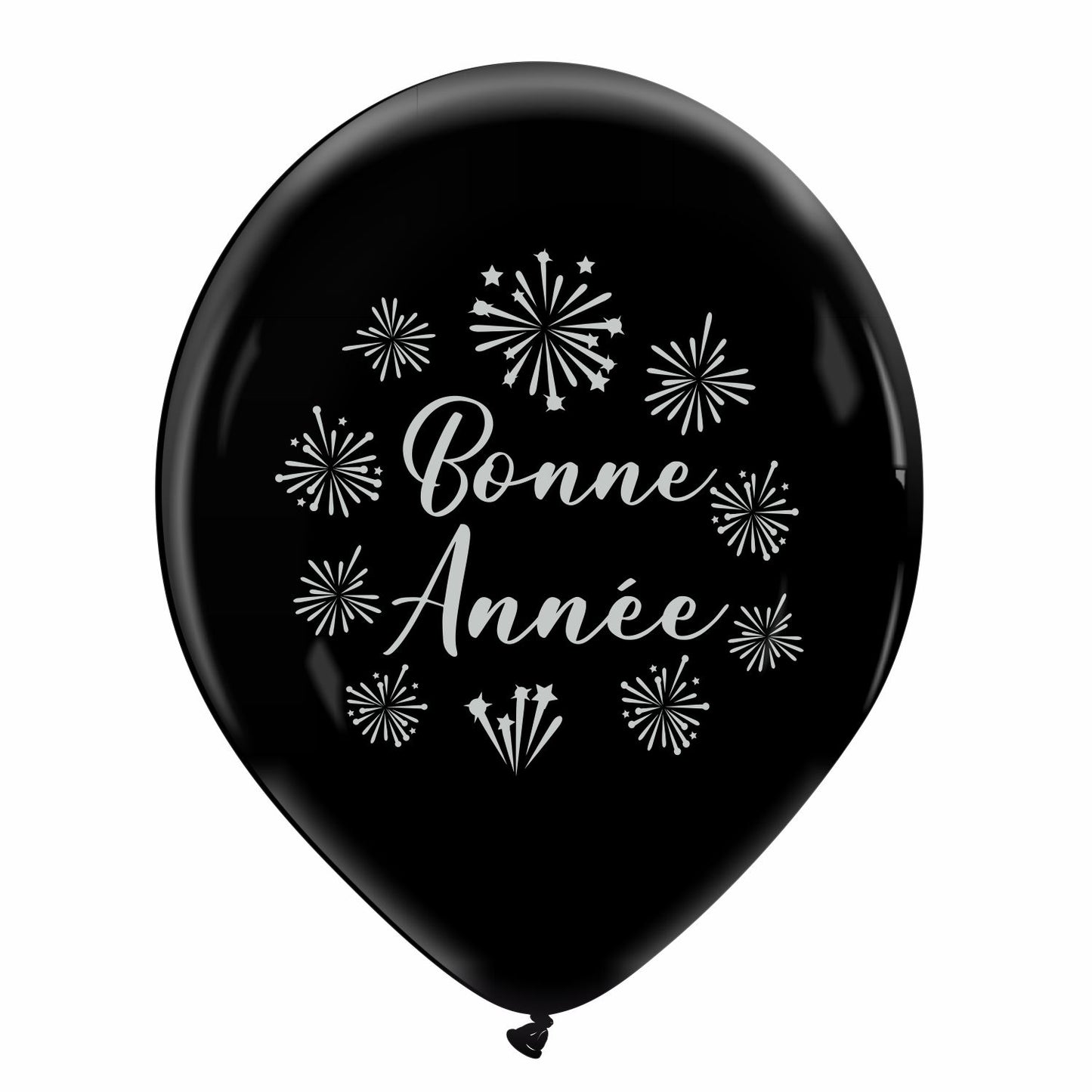 Cattex 12" Silver Bonne Année Premium 20 PCS Balloons