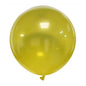 Belbal 24" Crystal Yellow 1 PCS Per Bag Balloons + 1 Closing Clip