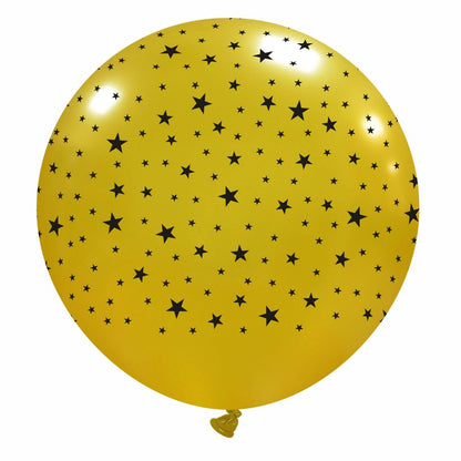 Cattex 32" Little Stars (gold and black) 1 PCS Balloon