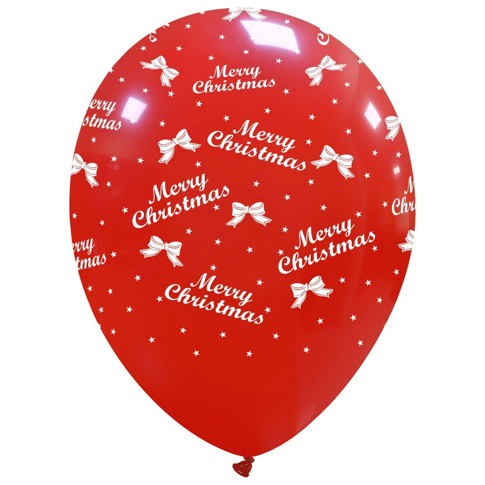 Cattex 12" Merry Christmas 20 PCS Balloons