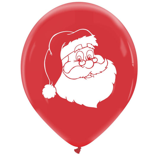 Cattex 12" Santa Face Premium 20 PCS Balloons