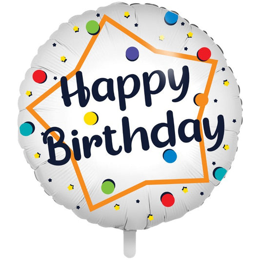 Globos Happy Birthday 18" Foil Aluminium Ballon