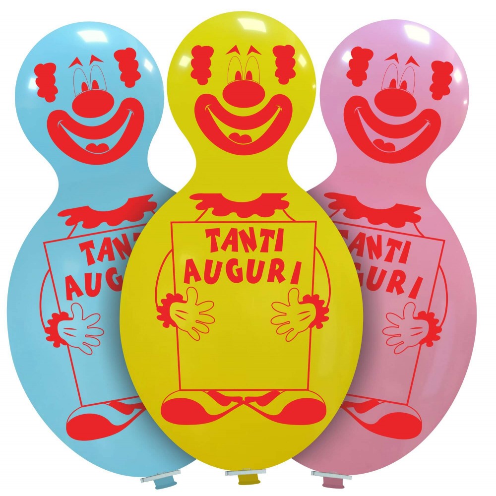 Cattex 59" Poupée Clown Souhaits 1 PCS Ballon