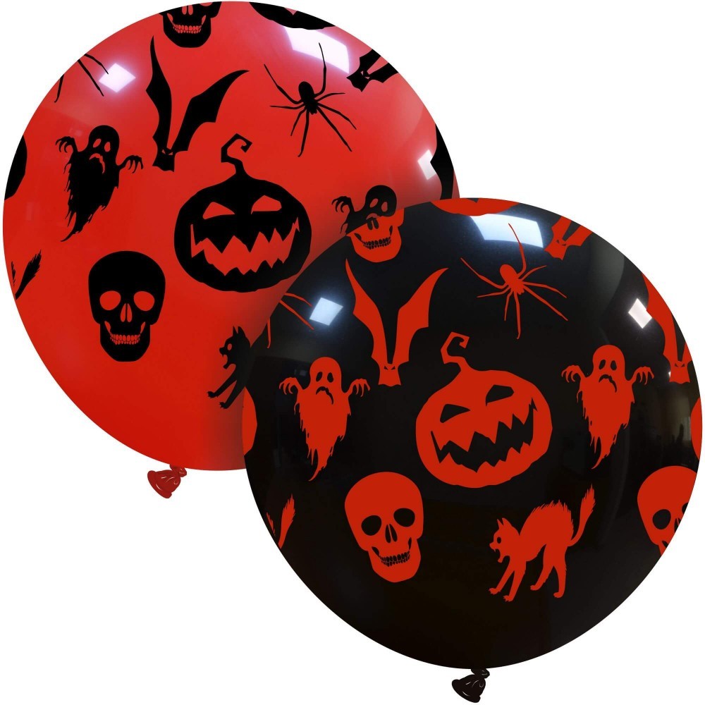 Cattex 32" Spooky Red or Black Halloween Balloon