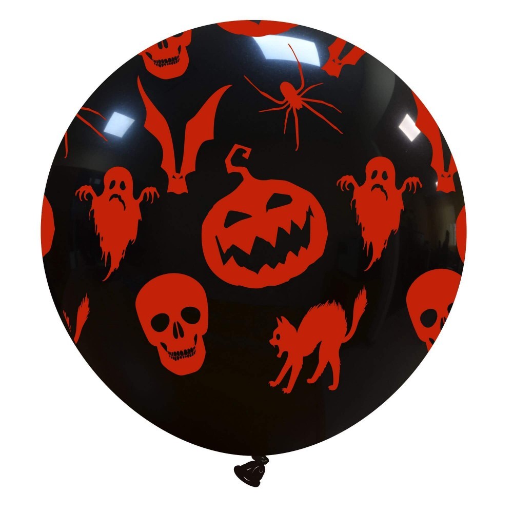 Cattex 32" Spooky Red or Black Halloween Balloon