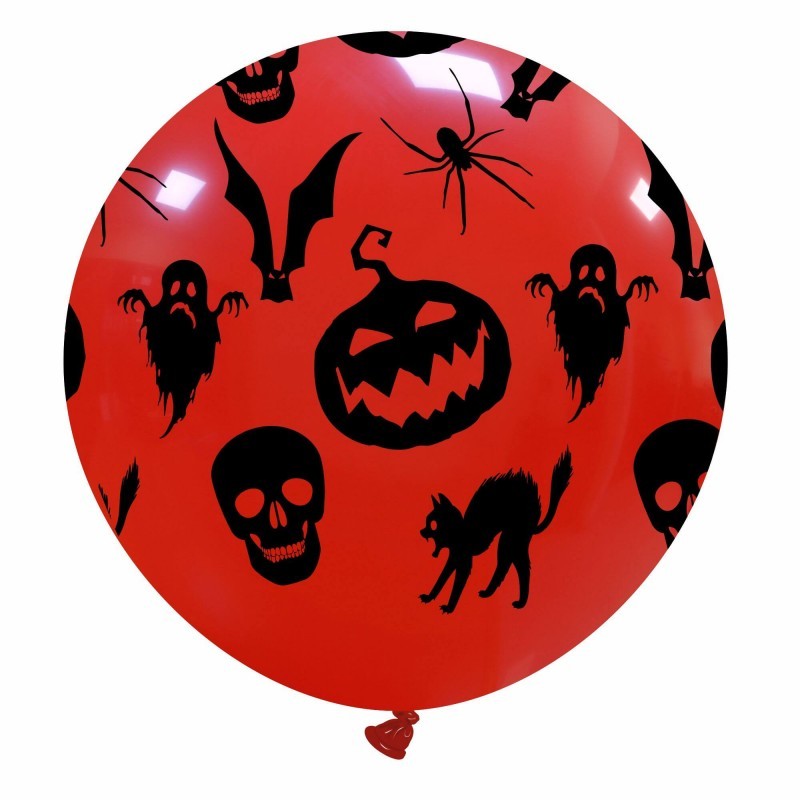 Cattex 32" Spooky Red or Black Halloween Balloon