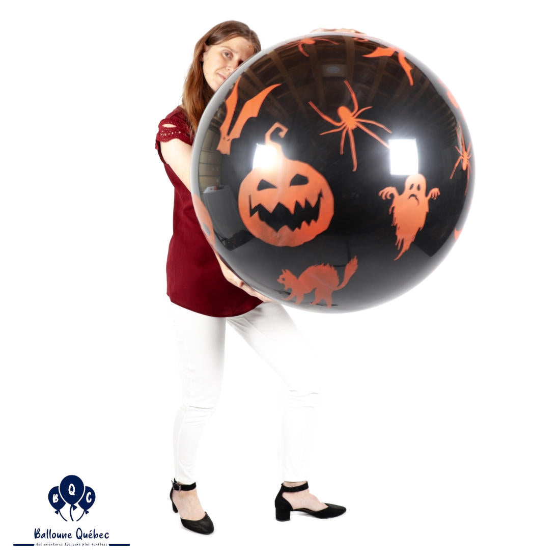 Cattex 32" Spooky Red or Black Halloween Balloon